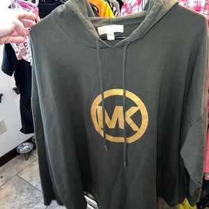 Michael Kors Army Green Hooded Sweatshirt